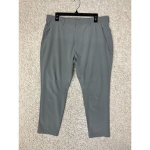 Fabletics Tech Pants Mens 35x28 Gray Tapered Business Office Stretch Travel